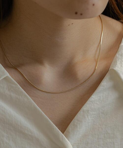 SMELLY（スメリー）の「シンプルスネークチェーンネックレス（ネックレス・レディース・シルバー/ゴールド/ピンク系その他・-）」の21枚目の写真