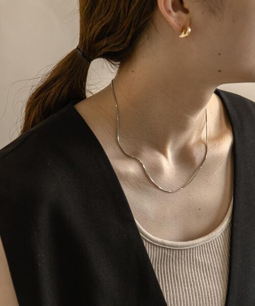 SMELLY（スメリー）の「シンプルスネークチェーンネックレス（ネックレス・レディース・シルバー/ゴールド/ピンク系その他・-）」の12枚目の写真