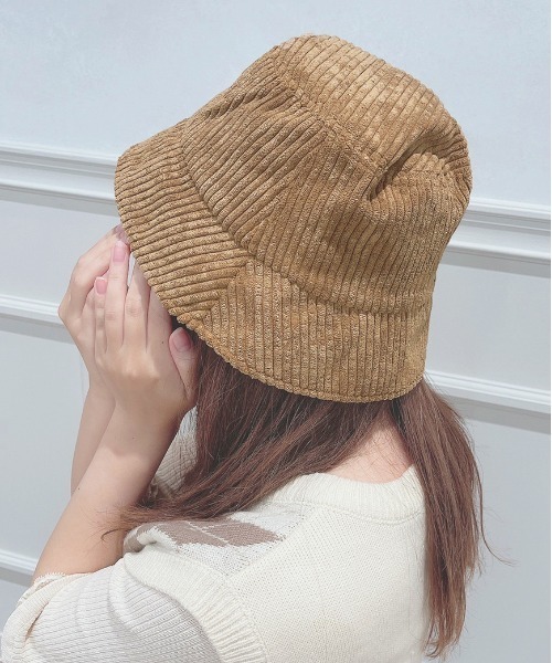 apres jour(アプレジュール)の「【apres jour×ARIAZ】コーデュロイバケットハット(ハット・レディース・ブラック/キャメル/アイボリー・FREE)」の3枚目の写真