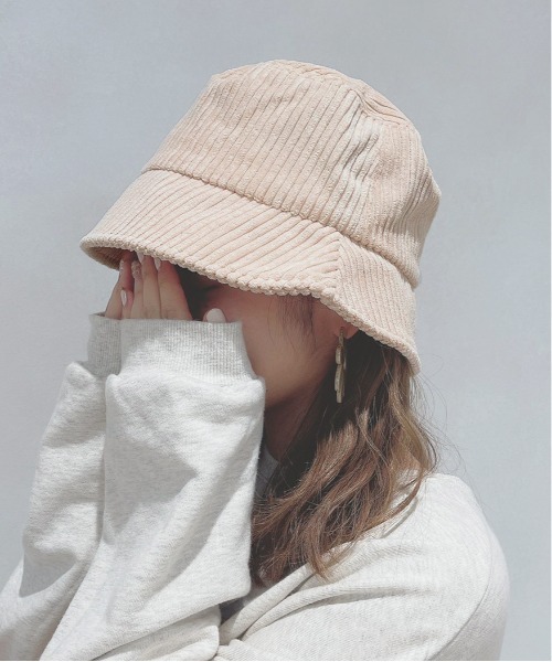 apres jour(アプレジュール)の「【apres jour×ARIAZ】コーデュロイバケットハット(ハット・レディース・ブラック/キャメル/アイボリー・FREE)」の1枚目の写真