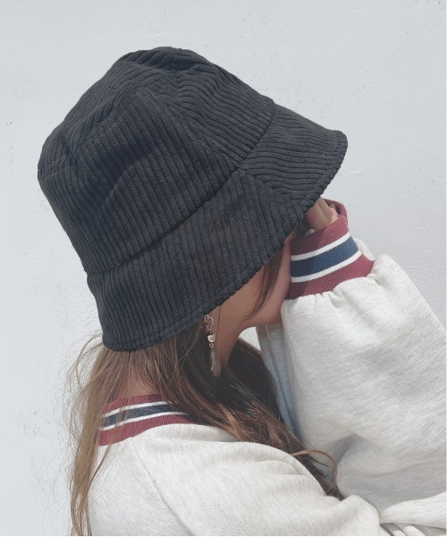 apres jour(アプレジュール)の「【apres jour×ARIAZ】コーデュロイバケットハット(ハット・レディース・ブラック/キャメル/アイボリー・FREE)」の2枚目の写真