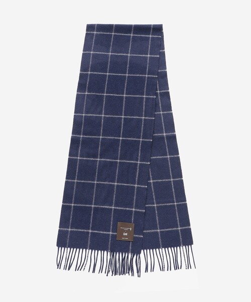 MACKINTOSH LONDON（マッキントッシュ ロンドン）の「【Lovat/ラヴァット】ウールアンゴラウィンドウペンチェックマフラー（マフラー・メンズ・ブルー系その他7/チャコールグレー・FREE）」の7枚目の写真