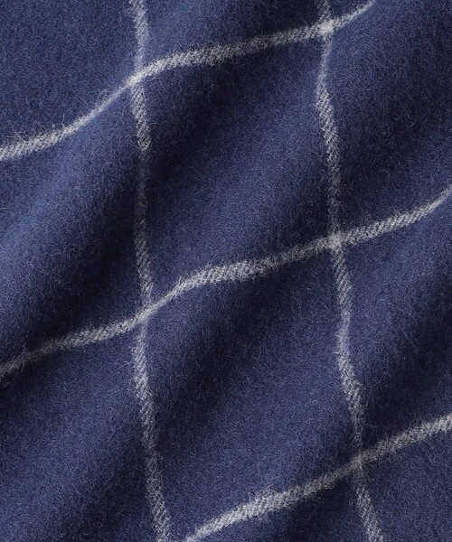 MACKINTOSH LONDON（マッキントッシュ ロンドン）の「【Lovat/ラヴァット】ウールアンゴラウィンドウペンチェックマフラー（マフラー・メンズ・ブルー系その他7/チャコールグレー・FREE）」の10枚目の写真