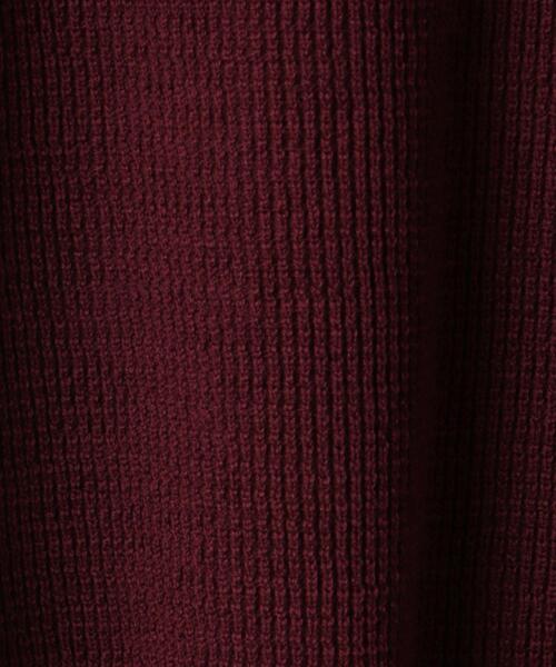 green label relaxing（グリーンレーベルリラクシング）の「ワッフルプレーティング クルーネック ニット -ウォッシャブル-（ニット/セーター・メンズ・ブラック/ワインレッド/オフホワイト・L/S/XL/M）」の16枚目の写真