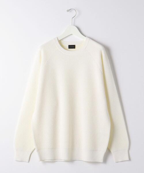 green label relaxing（グリーンレーベルリラクシング）の「ワッフルプレーティング クルーネック ニット -ウォッシャブル-（ニット/セーター・メンズ・ブラック/ワインレッド/オフホワイト・L/S/XL/M）」の19枚目の写真