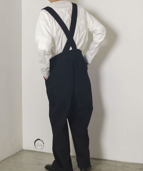 GLOSTER（グロスター）の「【GLOSTER/グロスター】モールスキンオーバーオール（サロペット/オーバーオール・メンズ・ブラック/オリーブ・MEDIUM/LARGE）」の3枚目の写真