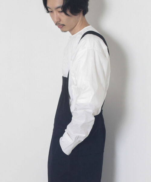 GLOSTER（グロスター）の「【GLOSTER/グロスター】モールスキンオーバーオール（サロペット/オーバーオール・メンズ・ブラック/オリーブ・MEDIUM/LARGE）」の5枚目の写真