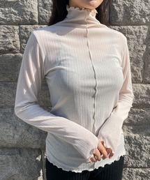 CEMONEMO | 2way メロー プリーツ ハイネックトップス(Tシャツ/カットソー)