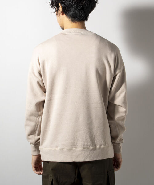 BARNS OUTFITTERS(バーンズアウトフィッターズ)の「【WEB限定】【BARNS OUTFITTERS】別注スウェット SMITH(スウェット・メンズ・ホワイト/ベージュ・SMALL/MEDIUM/LARGE)」の7枚目の写真