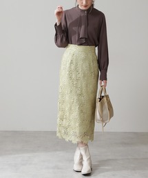 N.（N. Natural Beauty Basic） | 【追加生産】ケミカルレースロングスカート(スカート)