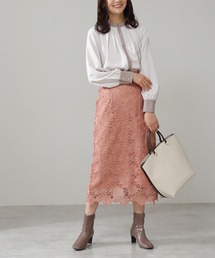 N.（N. Natural Beauty Basic） | 【追加生産】ケミカルレースロングスカート(スカート)