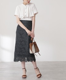 N.（N. Natural Beauty Basic） | 【追加生産】ケミカルレースロングスカート(スカート)