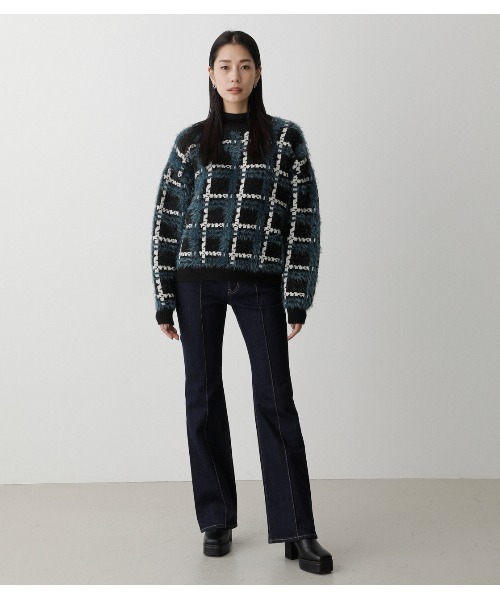 AZUL by moussy（アズールバイマウジー）の「PIN TUCK DENIM FLARE/ピンタックデニムフレア（デニムパンツ・レディース・ワンウォッシュ/ライトベージュ・SMALL/X-SMALL/MEDIUM/LARGE）」の21枚目の写真