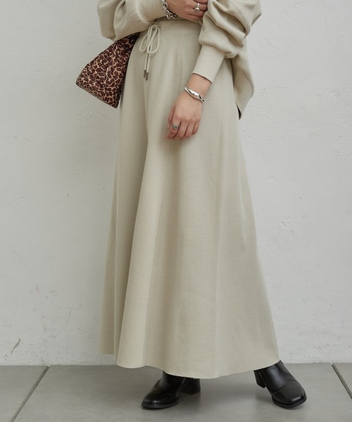 CIAOPANIC TYPY（チャオパニックティピー）の「変形ワッフルマーメイドスカート（スカート・レディース・チャコールグレー/アイボリー/グレー系その他・ONE SIZE）」の18枚目の写真