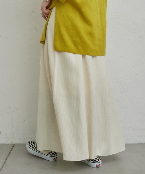 CIAOPANIC TYPY（チャオパニックティピー）の「変形ワッフルマーメイドスカート（スカート・レディース・チャコールグレー/アイボリー/グレー系その他・ONE SIZE）」の6枚目の写真
