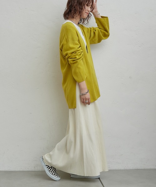 CIAOPANIC TYPY（チャオパニックティピー）の「変形ワッフルマーメイドスカート（スカート・レディース・チャコールグレー/アイボリー/グレー系その他・ONE SIZE）」の12枚目の写真