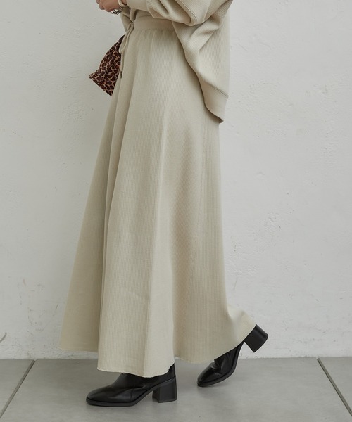 CIAOPANIC TYPY（チャオパニックティピー）の「変形ワッフルマーメイドスカート（スカート・レディース・チャコールグレー/アイボリー/グレー系その他・ONE SIZE）」の19枚目の写真