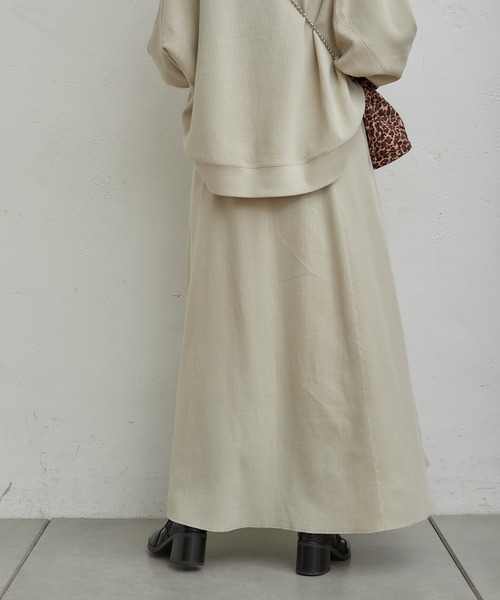 CIAOPANIC TYPY（チャオパニックティピー）の「変形ワッフルマーメイドスカート（スカート・レディース・チャコールグレー/アイボリー/グレー系その他・ONE SIZE）」の20枚目の写真