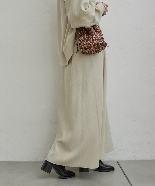 CIAOPANIC TYPY（チャオパニックティピー）の「変形ワッフルマーメイドスカート（スカート・レディース・チャコールグレー/アイボリー/グレー系その他・ONE SIZE）」の21枚目の写真