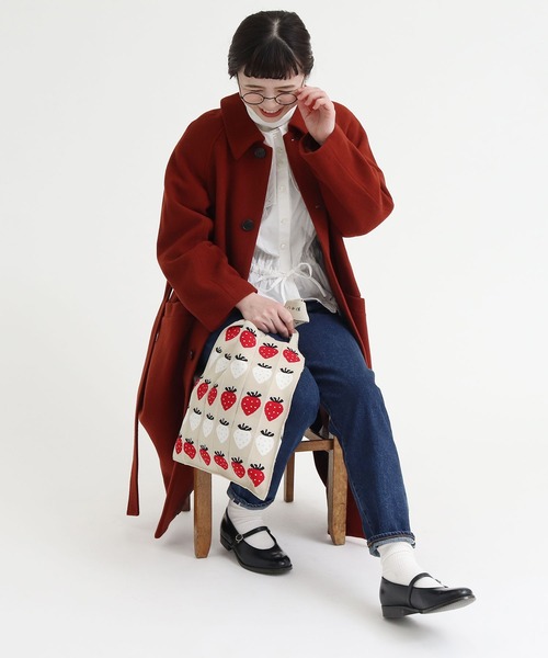 peu pres イチゴニットバッグ peu pres（プープレ）の「イチゴ ニットバッグ（ハンドバッグ