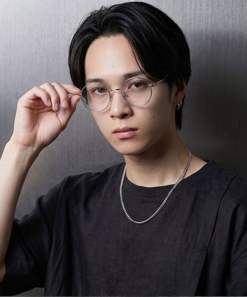 SPINNS(スピンズ)の「細フレームラウンドメタル伊達メガネ/丸メガネ/UVカット/ユニセックス(メガネ・メンズ・シルバー/ゴールド・ONESIZE)」の16枚目の写真