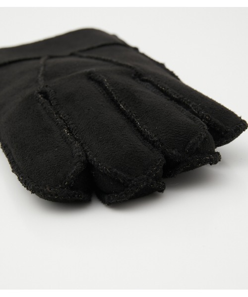 AZUL by moussy（アズールバイマウジー）の「FAUX MOUTON GLOVES/フェイクムートングローブ（手袋・メンズ・ブラック/ベージュ/グレー・FREE）」の6枚目の写真