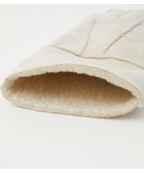AZUL by moussy（アズールバイマウジー）の「FAUX MOUTON GLOVES/フェイクムートングローブ（手袋・メンズ・ブラック/ベージュ/グレー・FREE）」の18枚目の写真