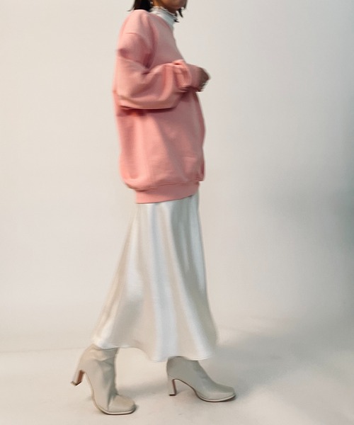 MAISON BREEZE(メゾンブリーズ)の「【MAISON BREEZE】ドロップショルダービッグスウェット KNF(Tシャツ/カットソー・レディース・ホワイト/ブラック/パープル/グレー/ピンク/イエロー/オレンジ・M/L)」の9枚目の写真