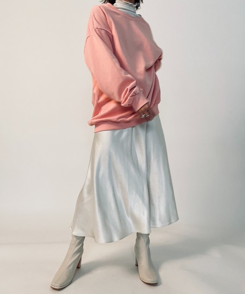 MAISON BREEZE(メゾンブリーズ)の「【MAISON BREEZE】ドロップショルダービッグスウェット KNF(Tシャツ/カットソー・レディース・ホワイト/ブラック/パープル/グレー/ピンク/イエロー/オレンジ・M/L)」の10枚目の写真