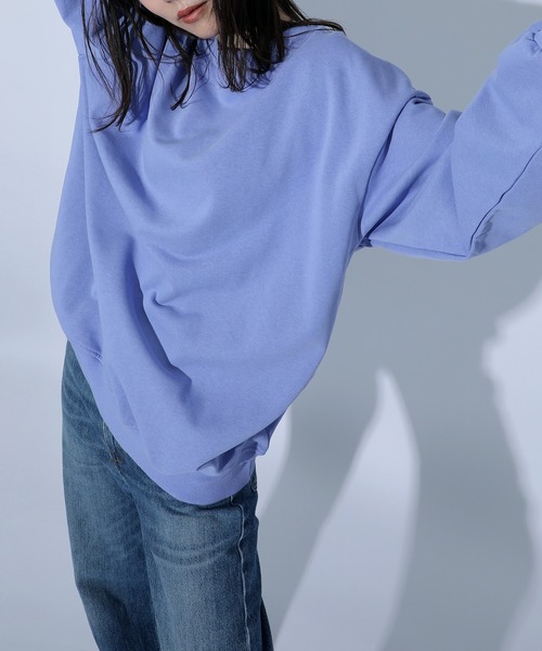 MAISON BREEZE(メゾンブリーズ)の「【MAISON BREEZE】ドロップショルダービッグスウェット KNF(Tシャツ/カットソー・レディース・ホワイト/ブラック/パープル/グレー/ピンク/イエロー/オレンジ・M/L)」の21枚目の写真