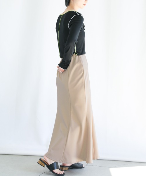 select MOCA(セレクトモカ)の「ストレッチマーメイドスカート(スカート・レディース・ブラック/ベージュ/アイボリー/グリーン/オレンジ・FREE)」の18枚目の写真