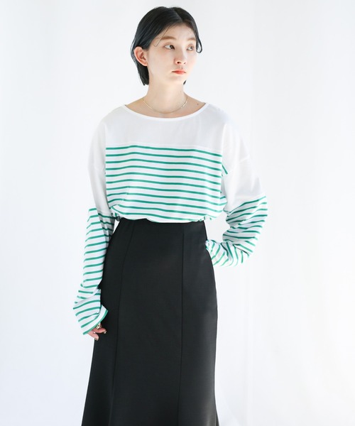 select MOCA(セレクトモカ)の「ストレッチマーメイドスカート(スカート・レディース・ブラック/ベージュ/アイボリー/グリーン/オレンジ・FREE)」の16枚目の写真