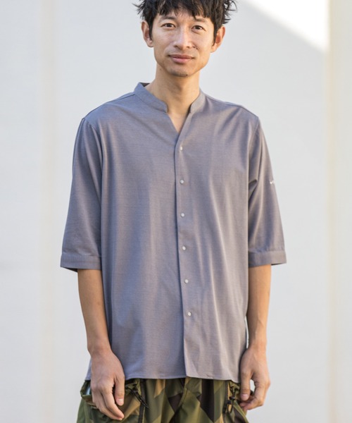 CALL&RESPONSE（コールアンドレスポンス）の「mhs1761-KOKAGE-5分袖シャツ（シャツ/ブラウス・メンズ・ネイビー/チャコール/グレー/オリーブ・4/2/5）」の3枚目の写真