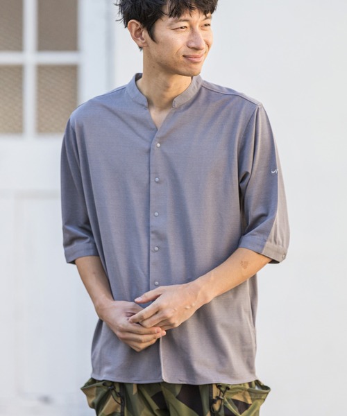 CALL&RESPONSE（コールアンドレスポンス）の「mhs1761-KOKAGE-5分袖シャツ（シャツ/ブラウス・メンズ・ネイビー/チャコール/グレー/オリーブ・4/2/5）」の9枚目の写真