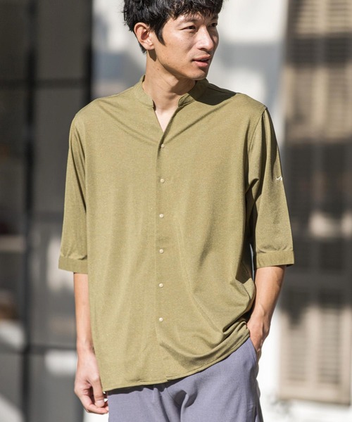 CALL&RESPONSE（コールアンドレスポンス）の「mhs1761-KOKAGE-5分袖シャツ（シャツ/ブラウス・メンズ・ネイビー/チャコール/グレー/オリーブ・4/2/5）」の18枚目の写真