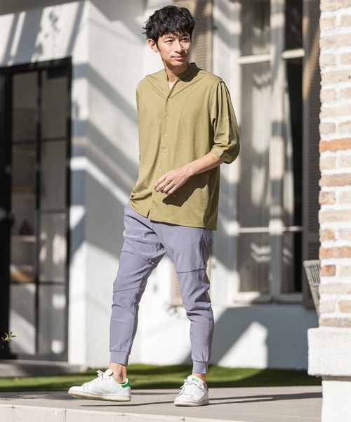 CALL&RESPONSE（コールアンドレスポンス）の「mhs1761-KOKAGE-5分袖シャツ（シャツ/ブラウス・メンズ・ネイビー/チャコール/グレー/オリーブ・4/2/5）」の20枚目の写真