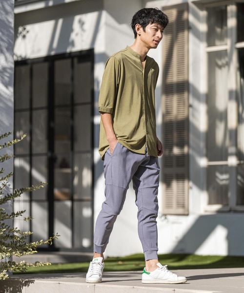 CALL&RESPONSE（コールアンドレスポンス）の「mhs1761-KOKAGE-5分袖シャツ（シャツ/ブラウス・メンズ・ネイビー/チャコール/グレー/オリーブ・4/2/5）」の21枚目の写真