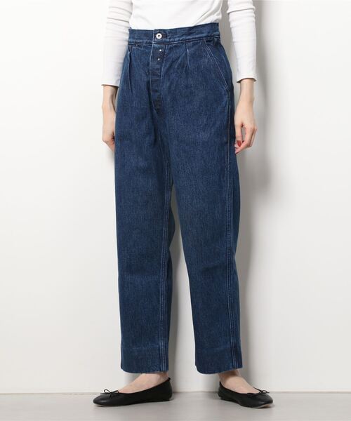 PR01.(ピーアールワン)の「brassband 309 BELTLESS DENIM PANTS(デニムパンツ・レディース・インディゴブルー・34/32/30/26/28)」の1枚目の写真