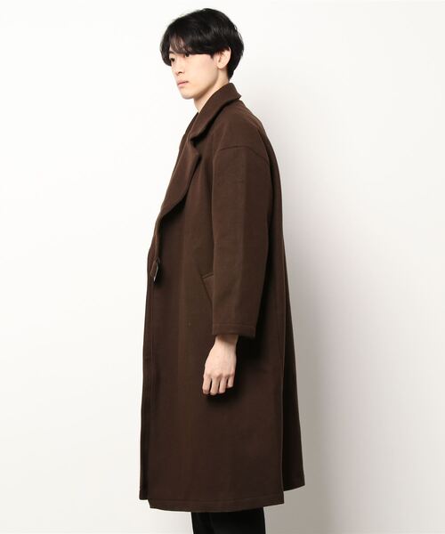 SPINNS(スピンズ)の「ビックシルエット メルトンタイロッケンコート(トレンチコート・メンズ・ブラック/ブラウン/グレー・M/L)」の18枚目の写真