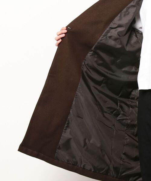 SPINNS(スピンズ)の「ビックシルエット メルトンタイロッケンコート(トレンチコート・メンズ・ブラック/ブラウン/グレー・M/L)」の20枚目の写真