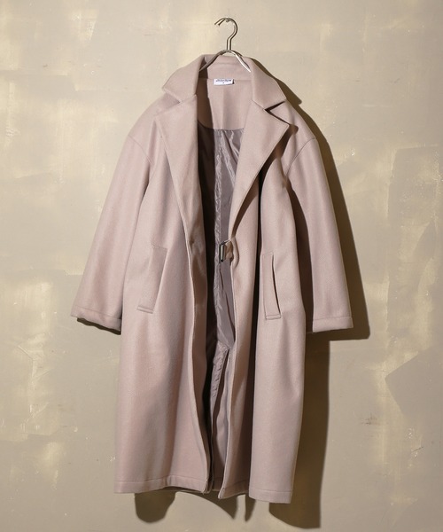 SPINNS(スピンズ)の「ビックシルエット メルトンタイロッケンコート(トレンチコート・メンズ・ブラック/ブラウン/グレー・M/L)」の9枚目の写真