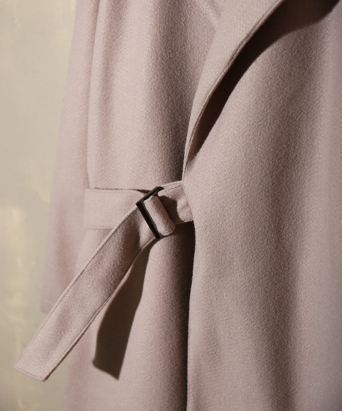 SPINNS(スピンズ)の「ビックシルエット メルトンタイロッケンコート(トレンチコート・メンズ・ブラック/ブラウン/グレー・M/L)」の13枚目の写真