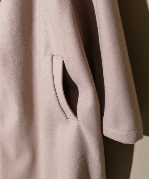 SPINNS(スピンズ)の「ビックシルエット メルトンタイロッケンコート(トレンチコート・メンズ・ブラック/ブラウン/グレー・M/L)」の14枚目の写真