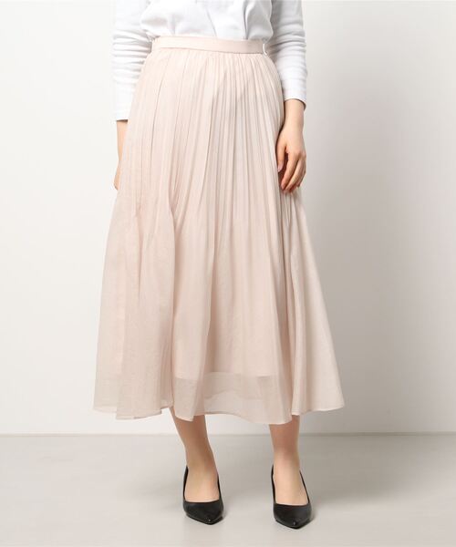オーガンジープリーツスカート