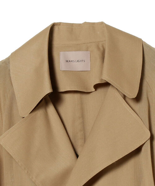 BEAMS LIGHTS(ビームスライツ)の「BEAMS LIGHTS / シアートレンチコート(その他アウター・レディース・ベージュ/ブラック・ONE SIZE)」の21枚目の写真