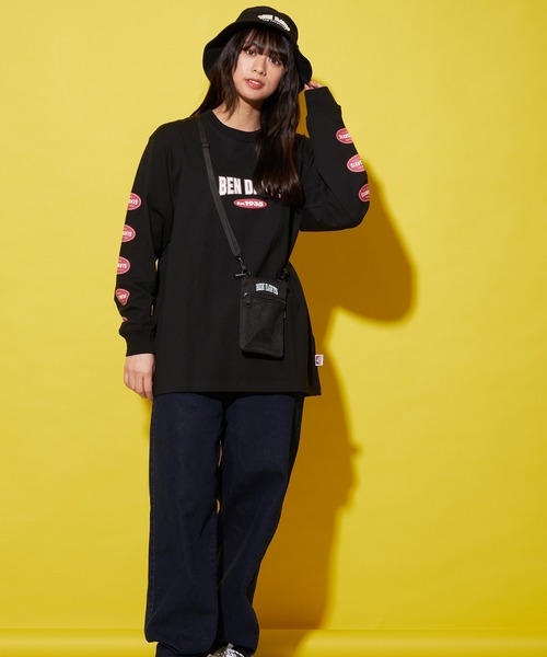 BEN DAVIS(ベンデイビス)の「【BEN DAVIS/ベンデイビス】フロントメッシュポケット付き ミニネックポーチ ショルダーバッグ ロゴ刺繍(ショルダーバッグ・メンズ・グリーン/レッド・FREE)」の14枚目の写真