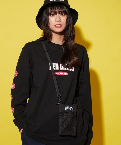 BEN DAVIS(ベンデイビス)の「【BEN DAVIS/ベンデイビス】フロントメッシュポケット付き ミニネックポーチ ショルダーバッグ ロゴ刺繍(ショルダーバッグ・メンズ・グリーン/レッド・FREE)」の16枚目の写真