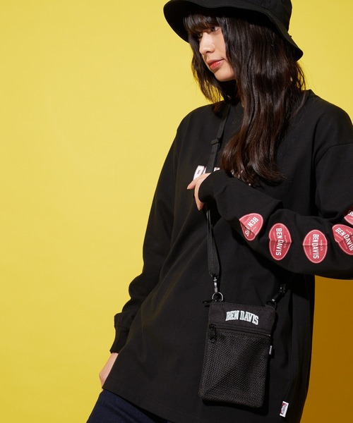 BEN DAVIS(ベンデイビス)の「【BEN DAVIS/ベンデイビス】フロントメッシュポケット付き ミニネックポーチ ショルダーバッグ ロゴ刺繍(ショルダーバッグ・メンズ・グリーン/レッド・FREE)」の20枚目の写真