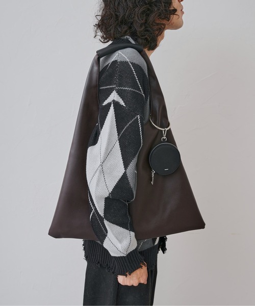 CPCM（シーピーシーエム）の「コインケース付きマルシェバッグ（トートバッグ・メンズ・ブラウン/ブラック・FREE）」の11枚目の写真