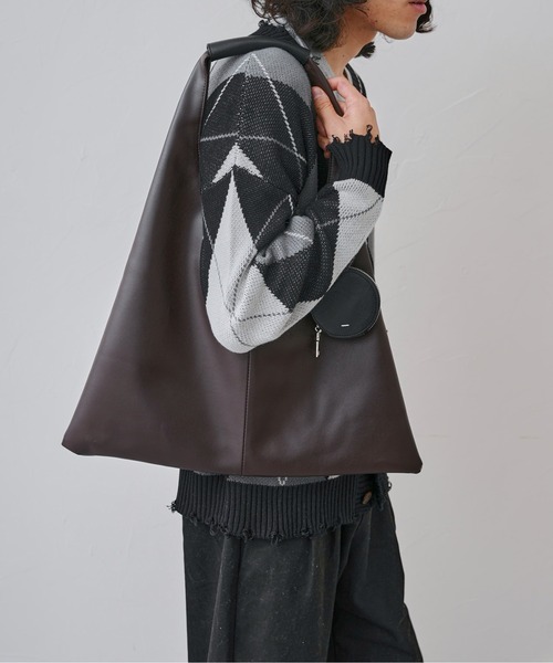 CPCM（シーピーシーエム）の「コインケース付きマルシェバッグ（トートバッグ・メンズ・ブラウン/ブラック・FREE）」の12枚目の写真